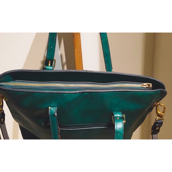 COPY - COPY - Vintage bag dark green leather - Picture 5 of 8